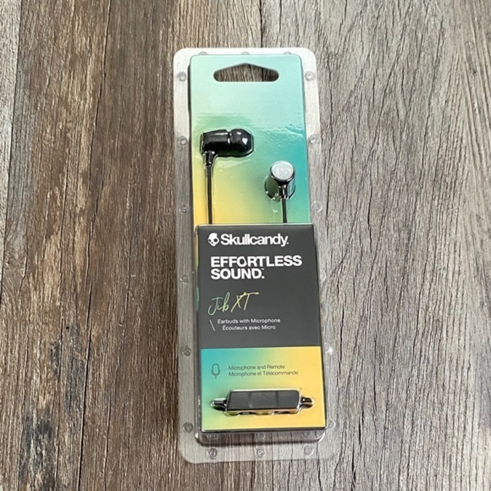 Skullcandy Black Earbuds with Microphone